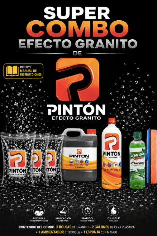 COMBO PINTON GALON CON GRANITO